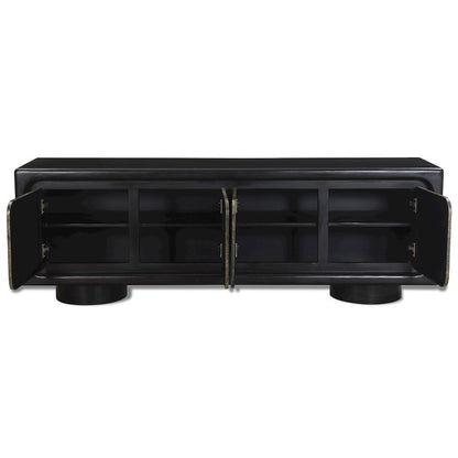 Balthazar 4-Door Sideboard in Multi-color Toned Iron