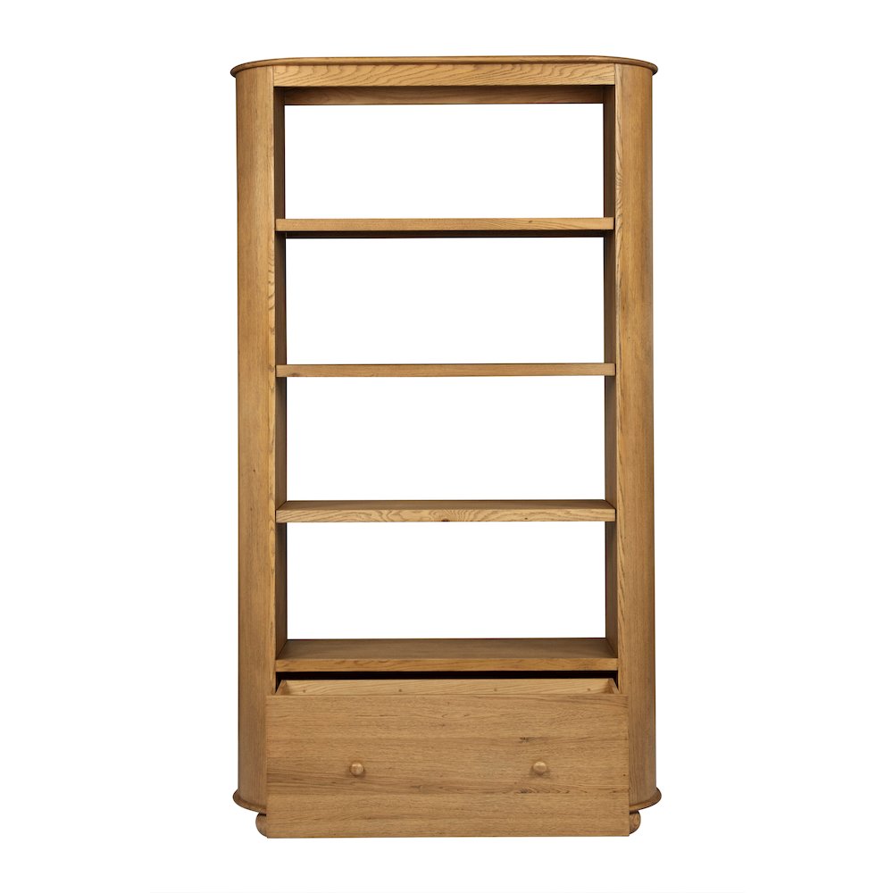 Astrid 1 - Drawer Bookcase In Solid Oak Wood