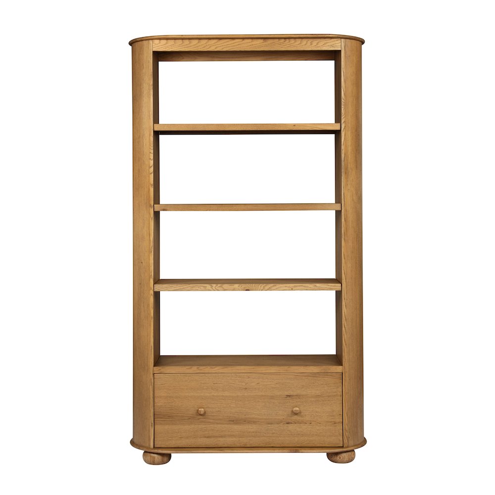 Astrid 1 - Drawer Bookcase In Solid Oak Wood
