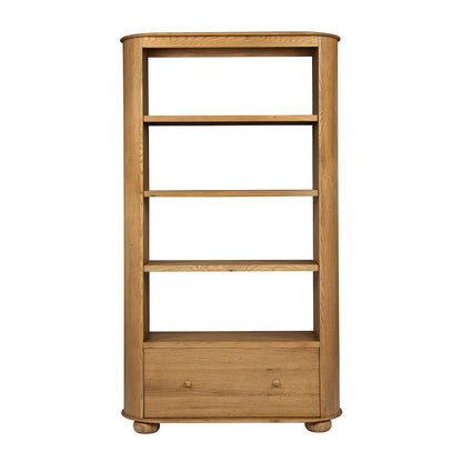 Astrid 1 - Drawer Bookcase In Solid Oak Wood