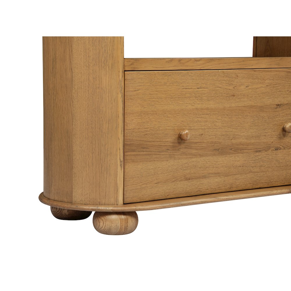 Astrid 1 - Drawer Bookcase In Solid Oak Wood