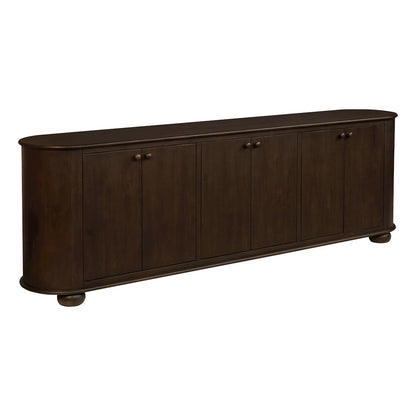 Astrid 6-Door Sideboard in Barista Brown