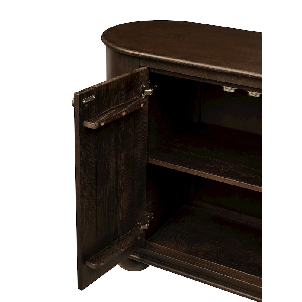 Astrid 6-Door Sideboard in Barista Brown