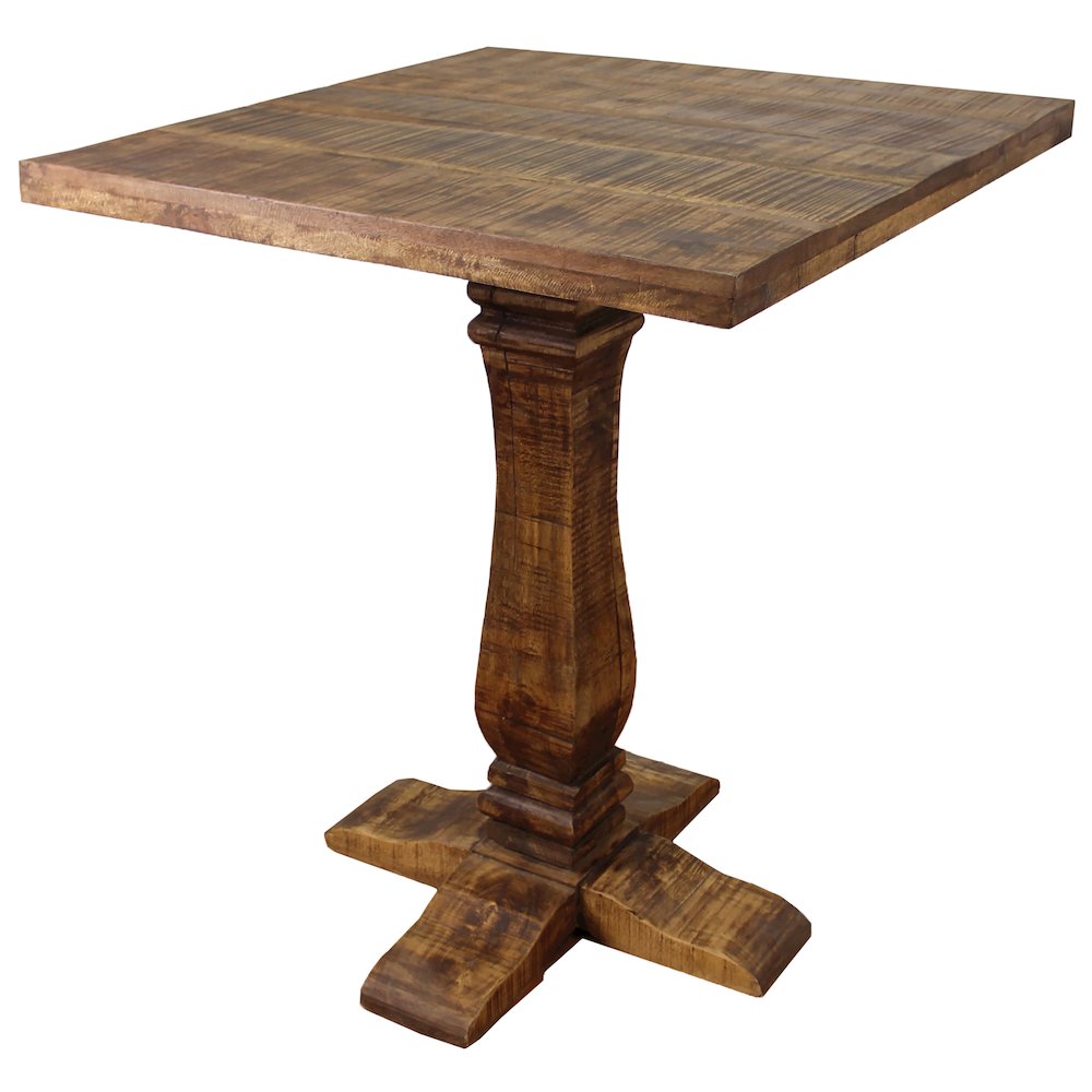 Golden Pedestal Bar Table