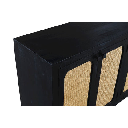 Navice 4-Door Sideboard in Natural and Black