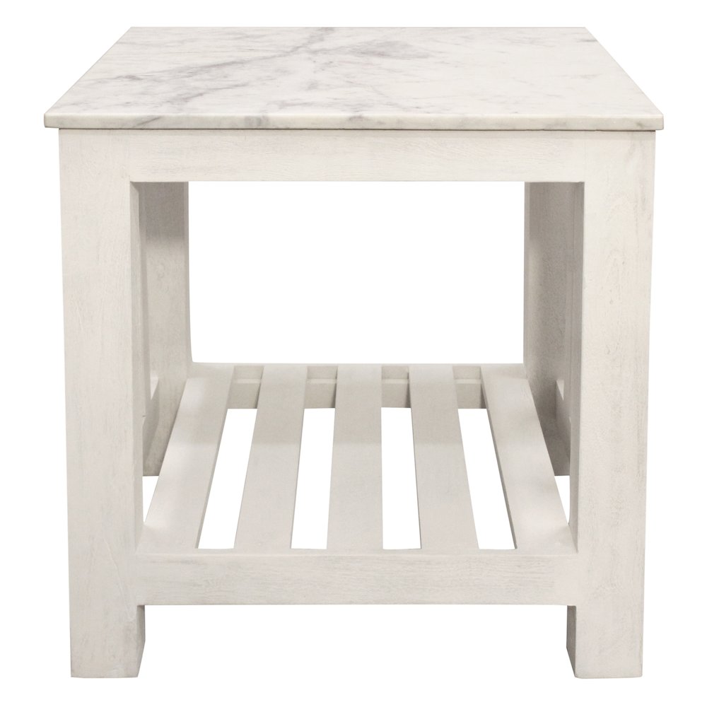Bellamy Marble End Table in Sur Tone