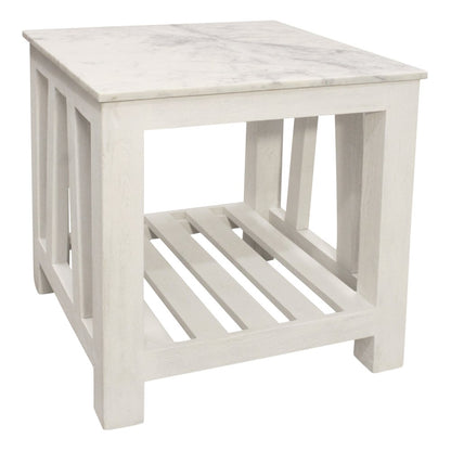 Bellamy Marble End Table in Sur Tone