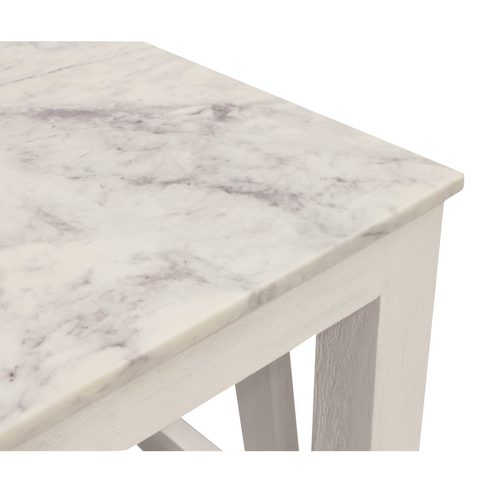 Bellamy Marble End Table in Sur Tone