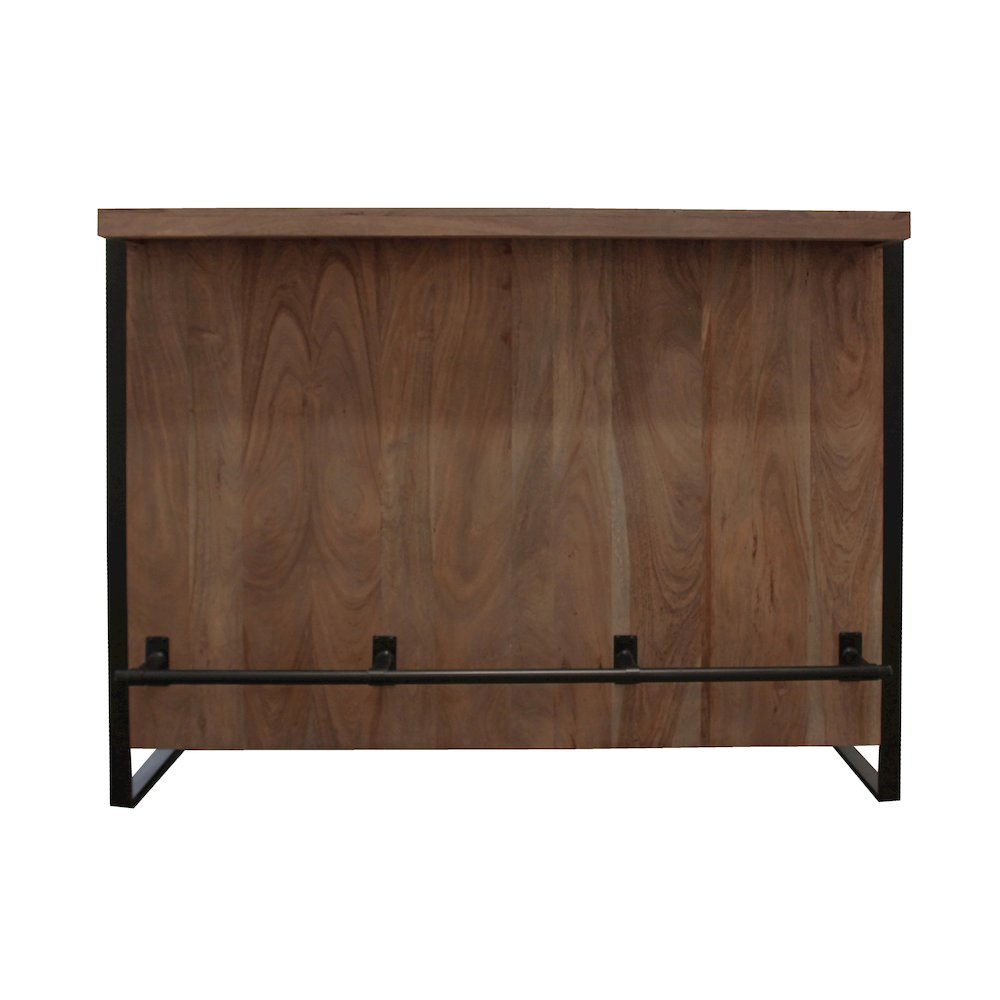 Gail Wine & Bar Console in Gray Wash