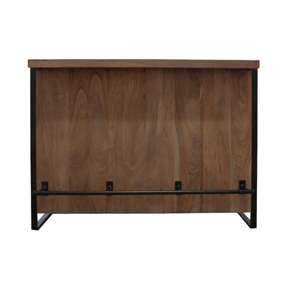 Gail Wine & Bar Console in Gray Wash