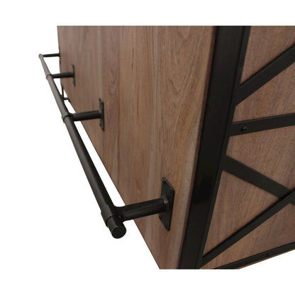 Gail Wine & Bar Console in Gray Wash