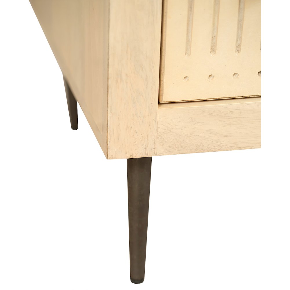 Sampson 2-Drawer Nightstand in Aged Natural