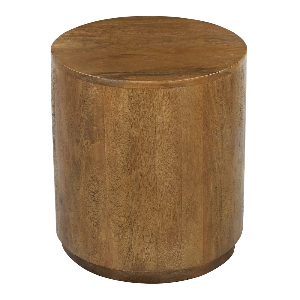Flagstaff Round Side Table in Spice Tan