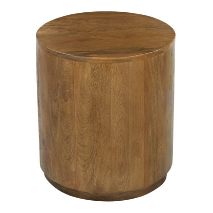 Flagstaff Round Side Table in Spice Tan