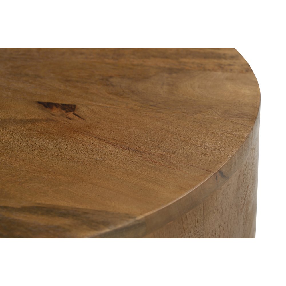 Flagstaff Round Side Table in Spice Tan