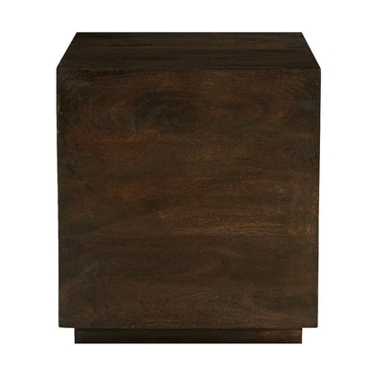 Flagstaff Square Side Table in Barista Brown