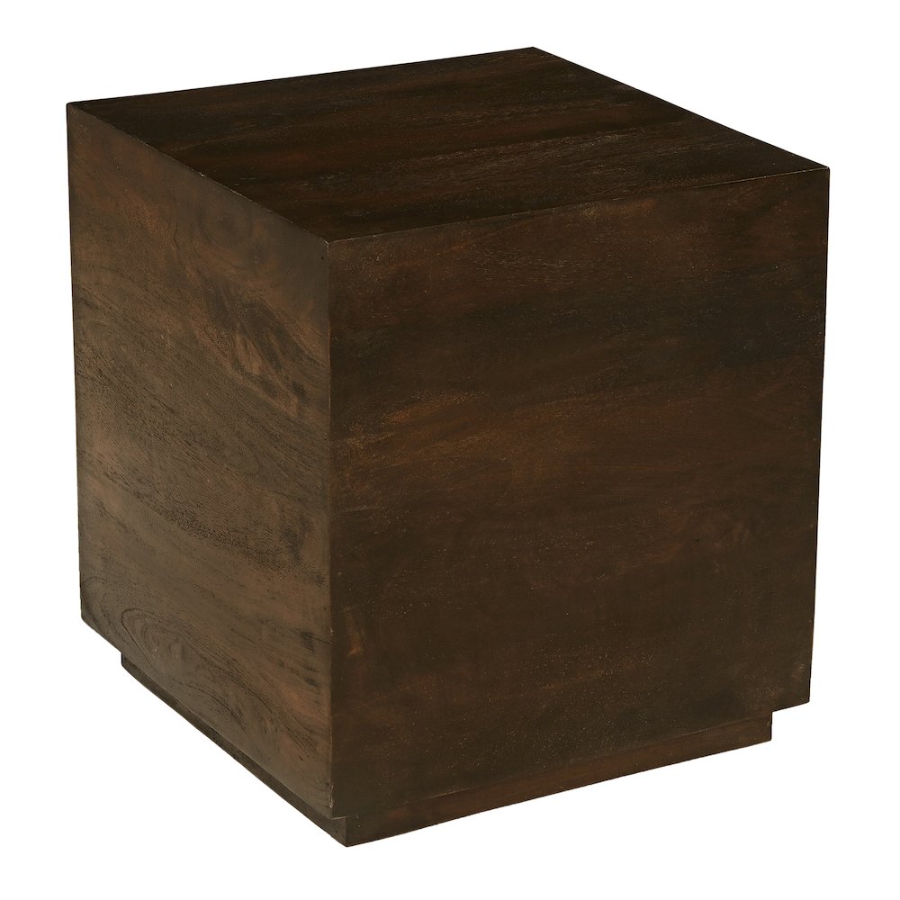 Flagstaff Square Side Table in Barista Brown