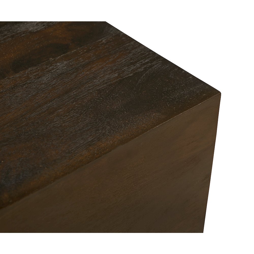Flagstaff Square Side Table in Barista Brown