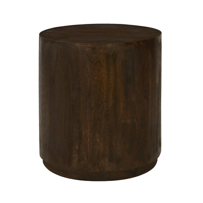 Flagstaff Round Side Table in Barista Brown