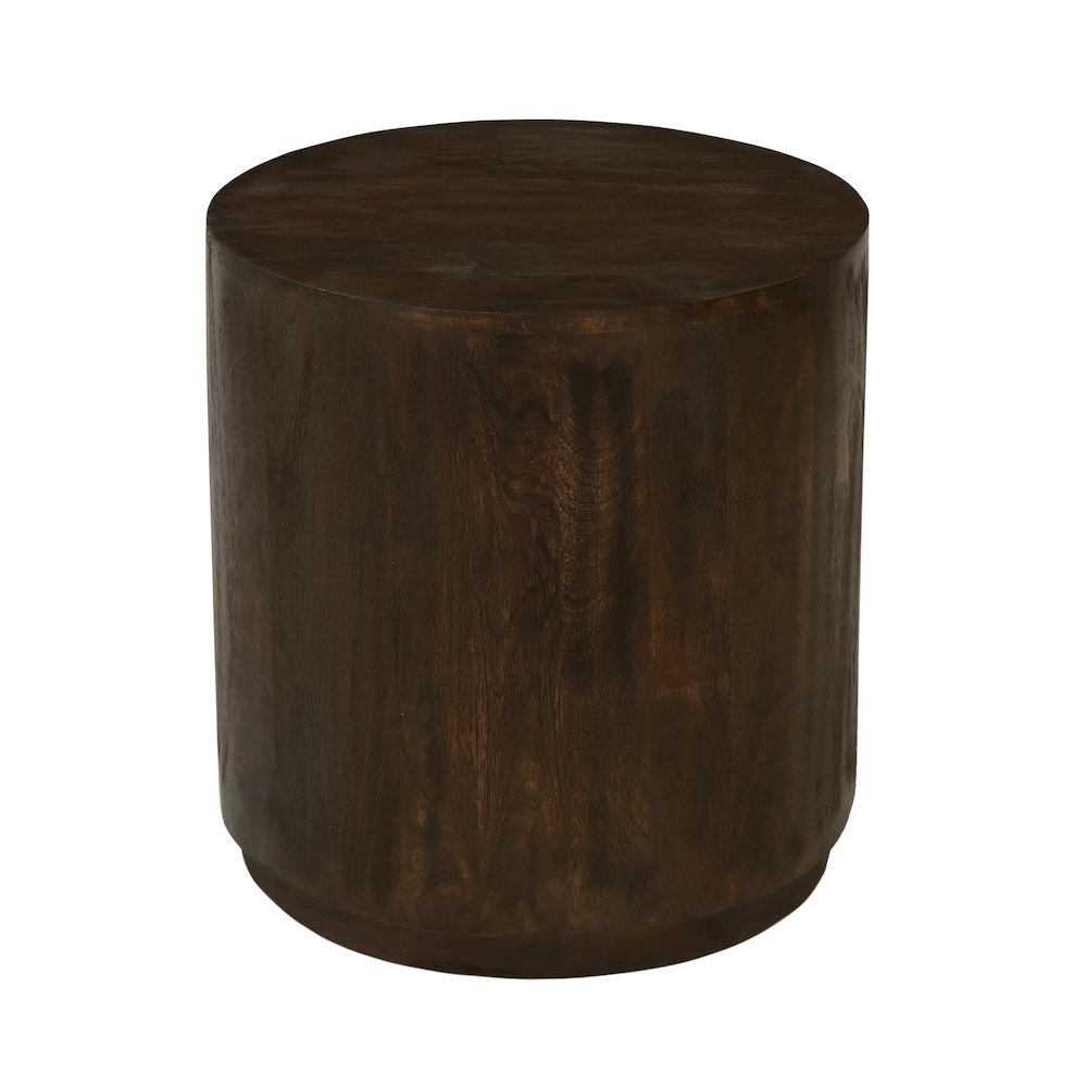 Flagstaff Round Side Table in Barista Brown