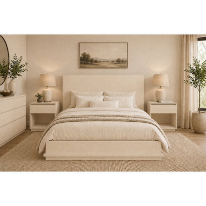 Flagstaff Cal King Bed - Stone Natural