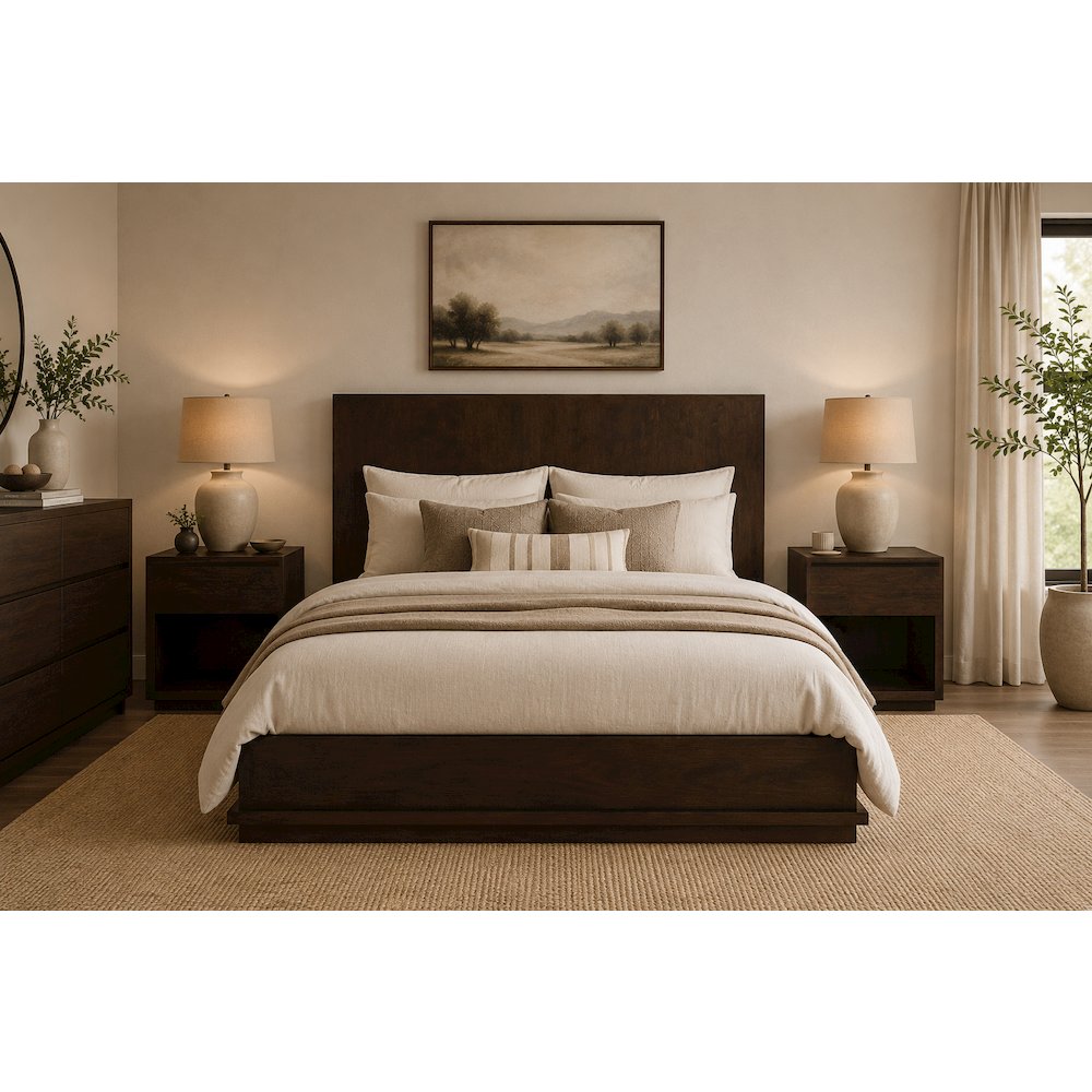 Flagstaff Cal King Bed - Barista Brown