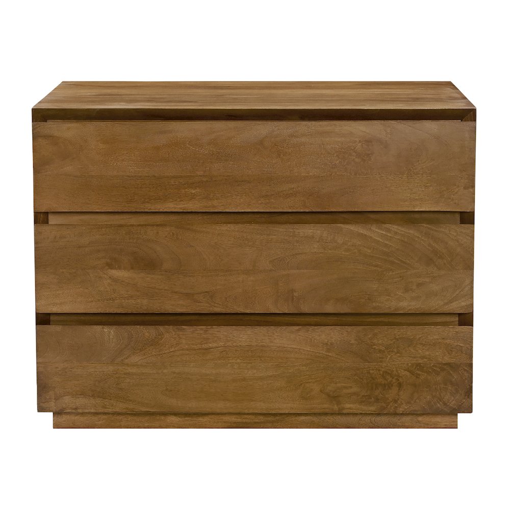 Flagstaff 3-Drawer Nightstand in Spice Tan
