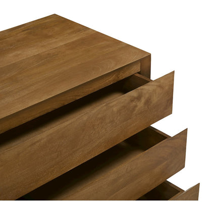 Flagstaff 3-Drawer Nightstand in Spice Tan