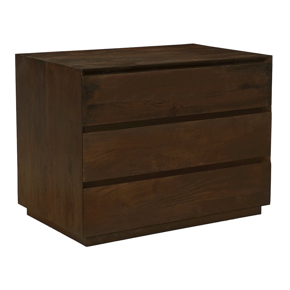 Flagstaff 3-Drawer Nightstand in Barista Brown