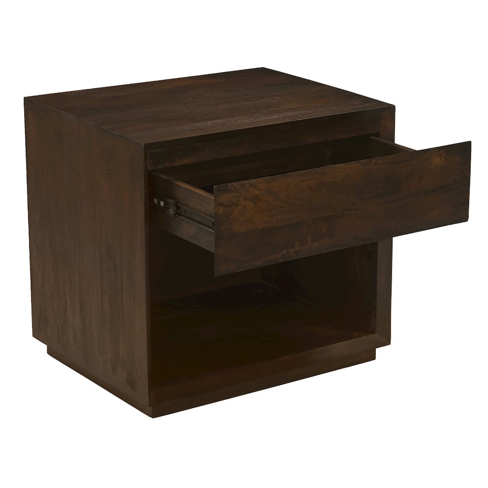 Flagstaff 1-Drawer Nightstand in Barista Brown