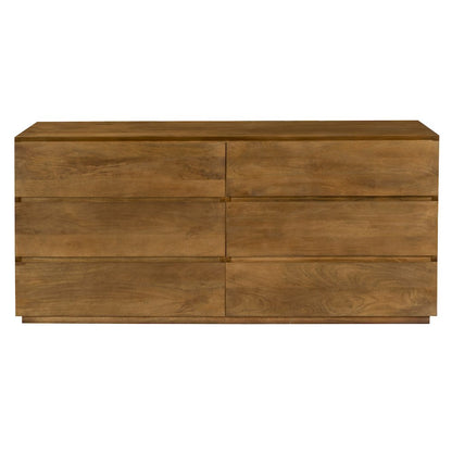 Flagstaff 6-Drawer Dresser in Spice Tan