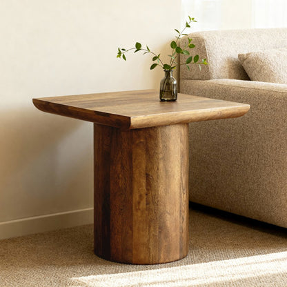Sullivan Square Top End Table - Spice Tan