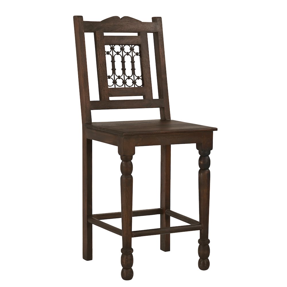 Bliss Counter Chair 2-Piece Set in Barista Brown