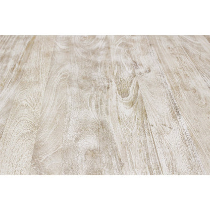 Benedict 58" Round Dining Table in White Wash