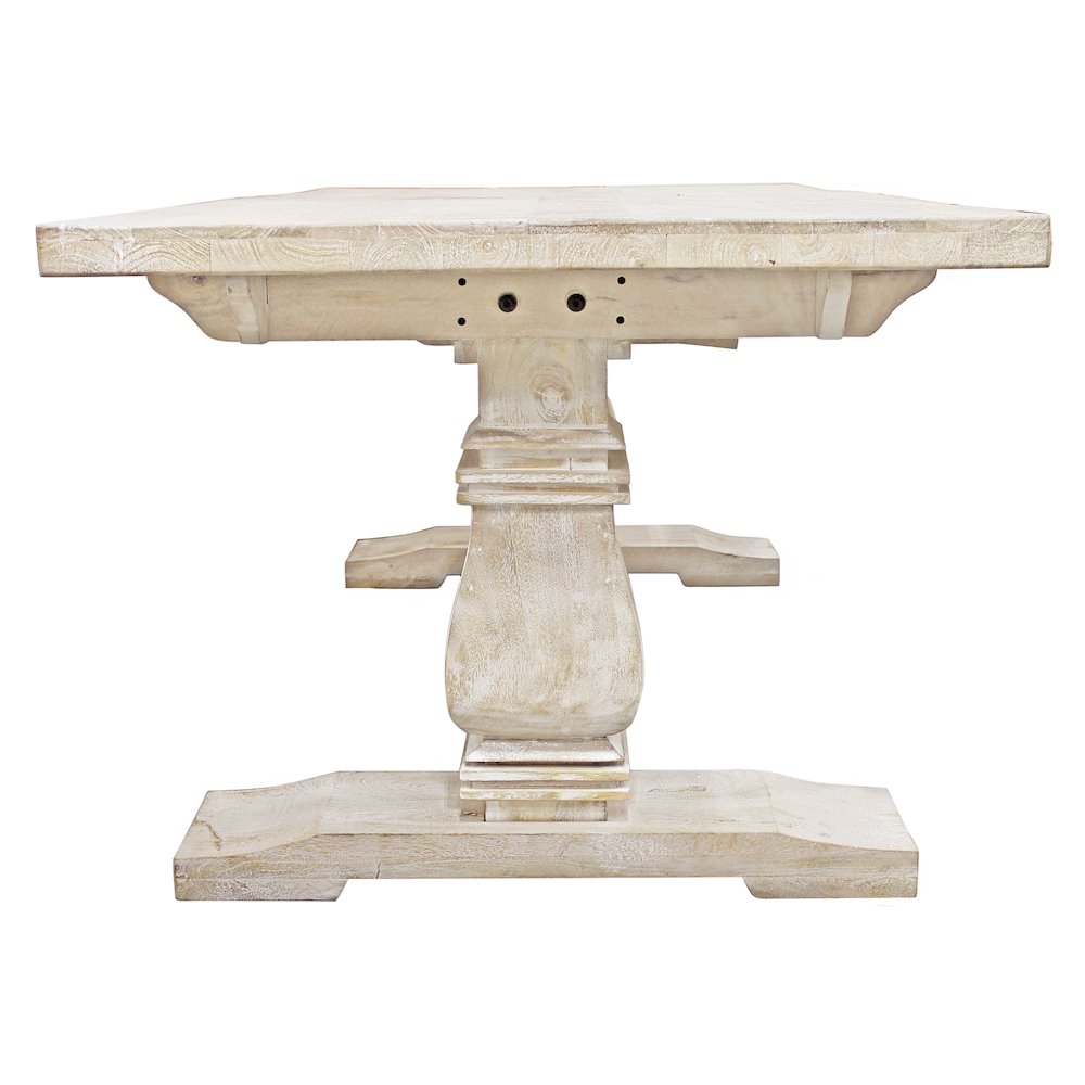 Benedict 81" Rectangle Dining Table in White Wash