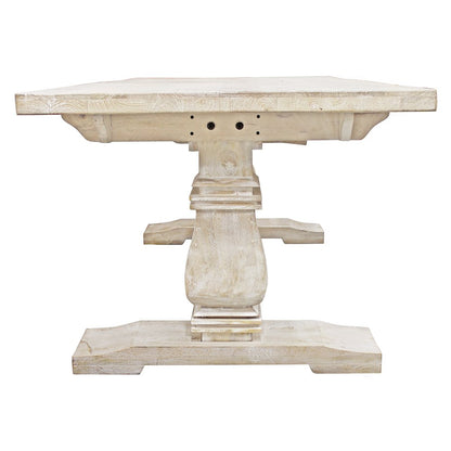 Benedict 81" Rectangle Dining Table in White Wash