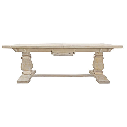 Benedict Extension Dining Table in White Wash