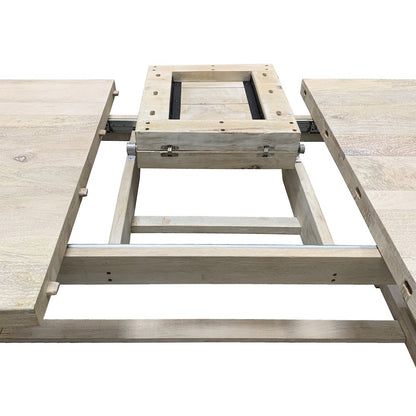 Benedict Extension Dining Table in White Wash