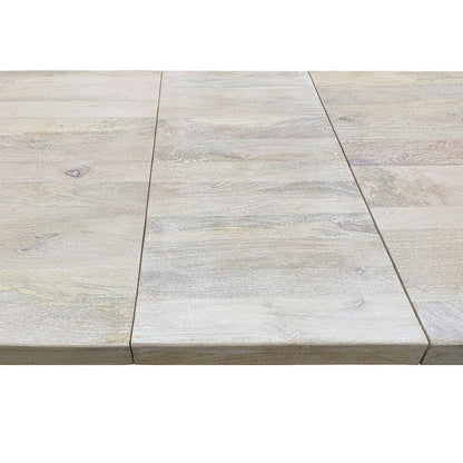 Benedict Extension Dining Table in White Wash