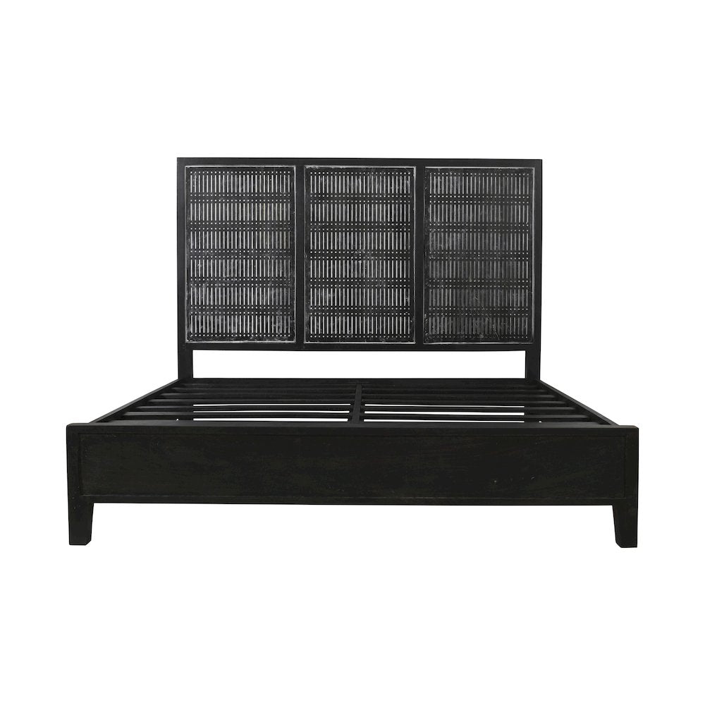 Sarah Eastern King Bed in Antique Brown