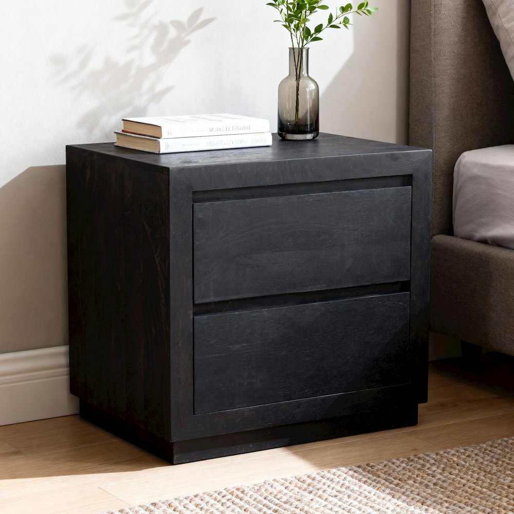 Sarah 2 Drawer Nightstand - Antique Brown