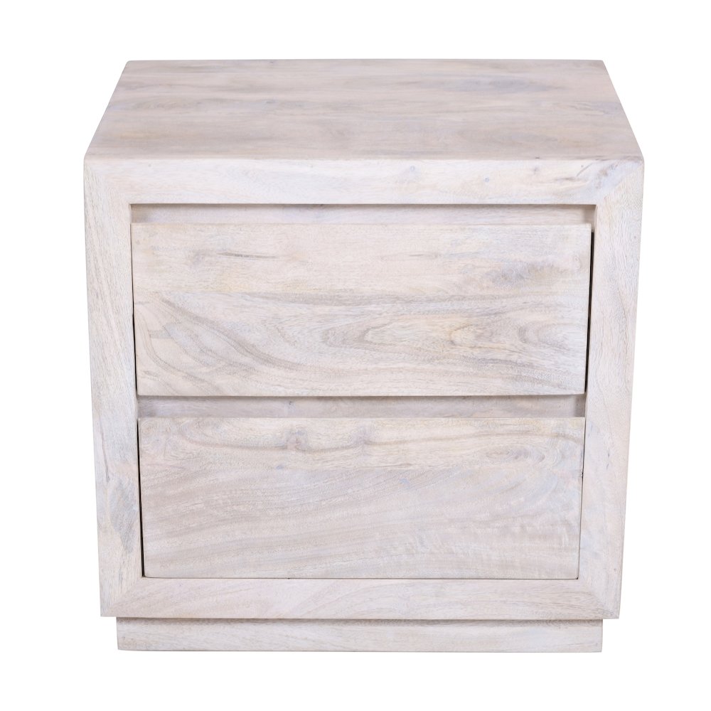 Sarah 2 Drawer Nightstand - Brushed Ivory