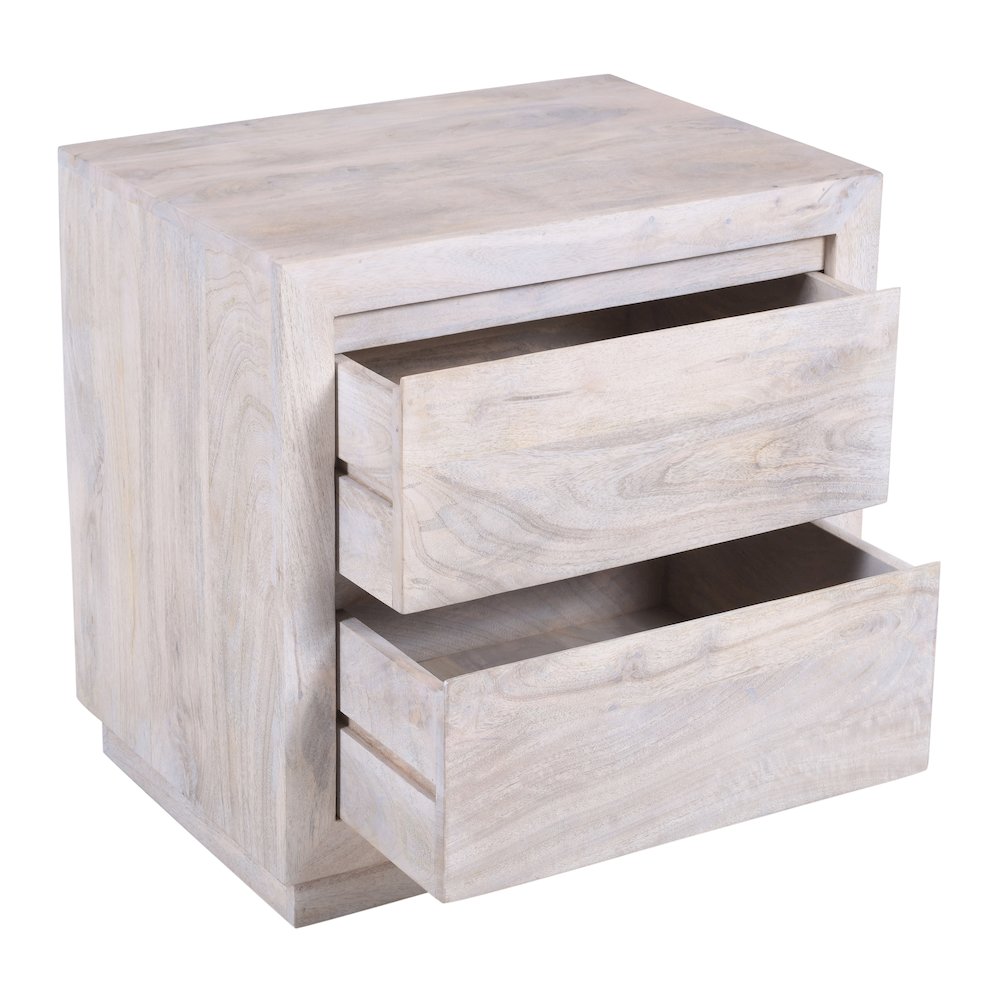 Sarah 2 Drawer Nightstand - Brushed Ivory