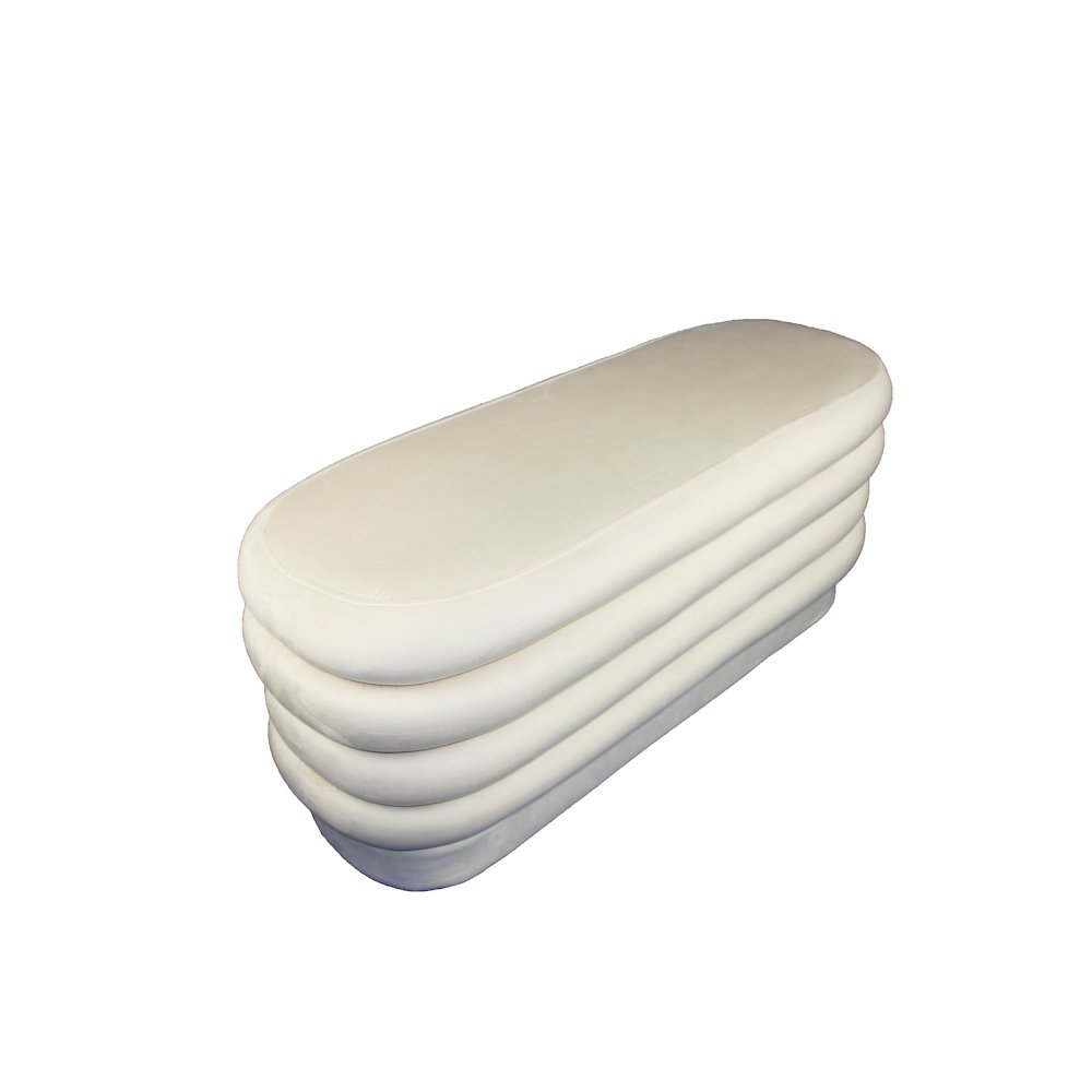 Thor Oval Ottoman in Dove