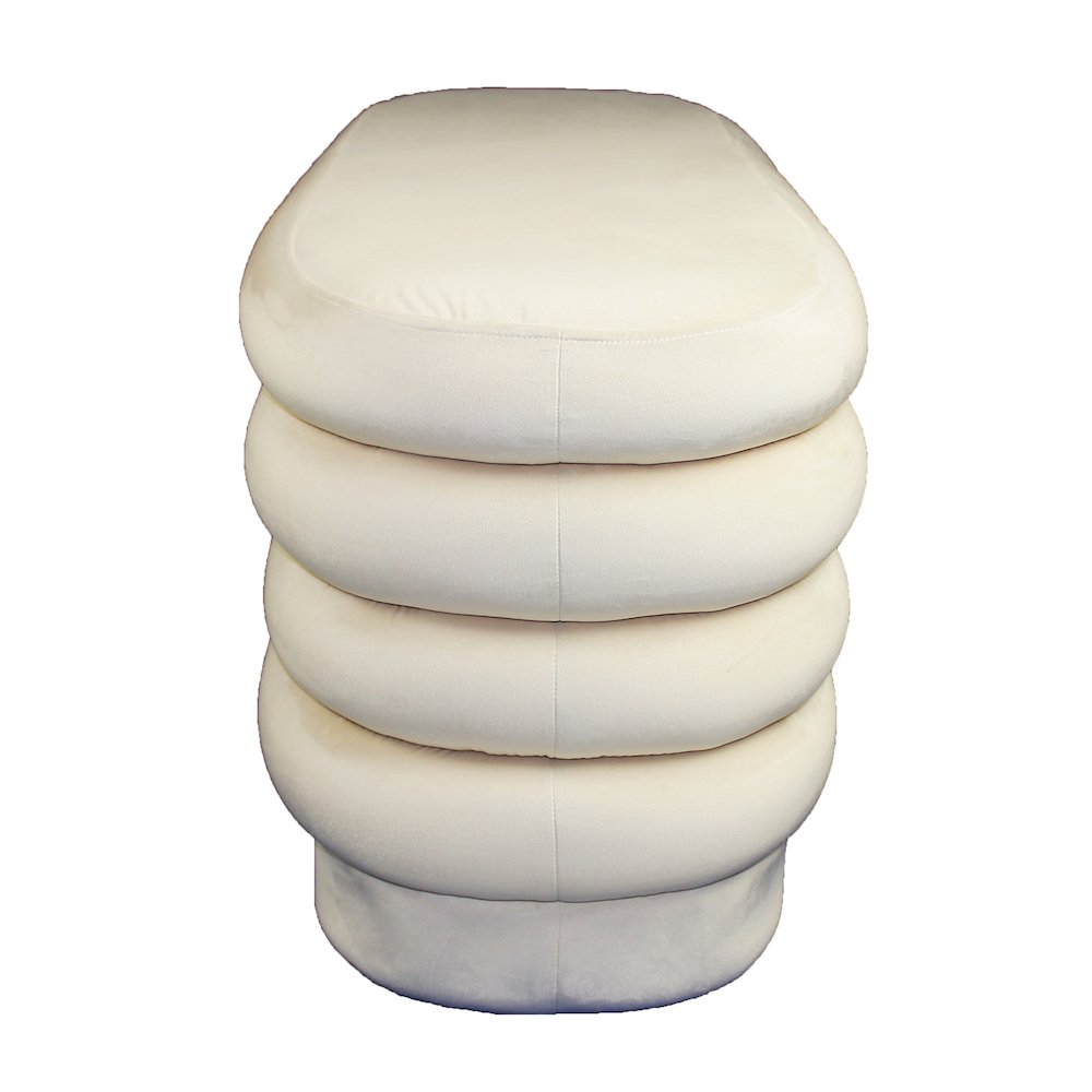 Thor Oval Ottoman in Dove