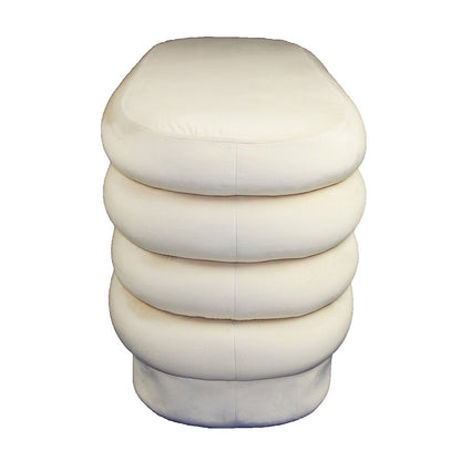 Thor Oval Ottoman in Dove