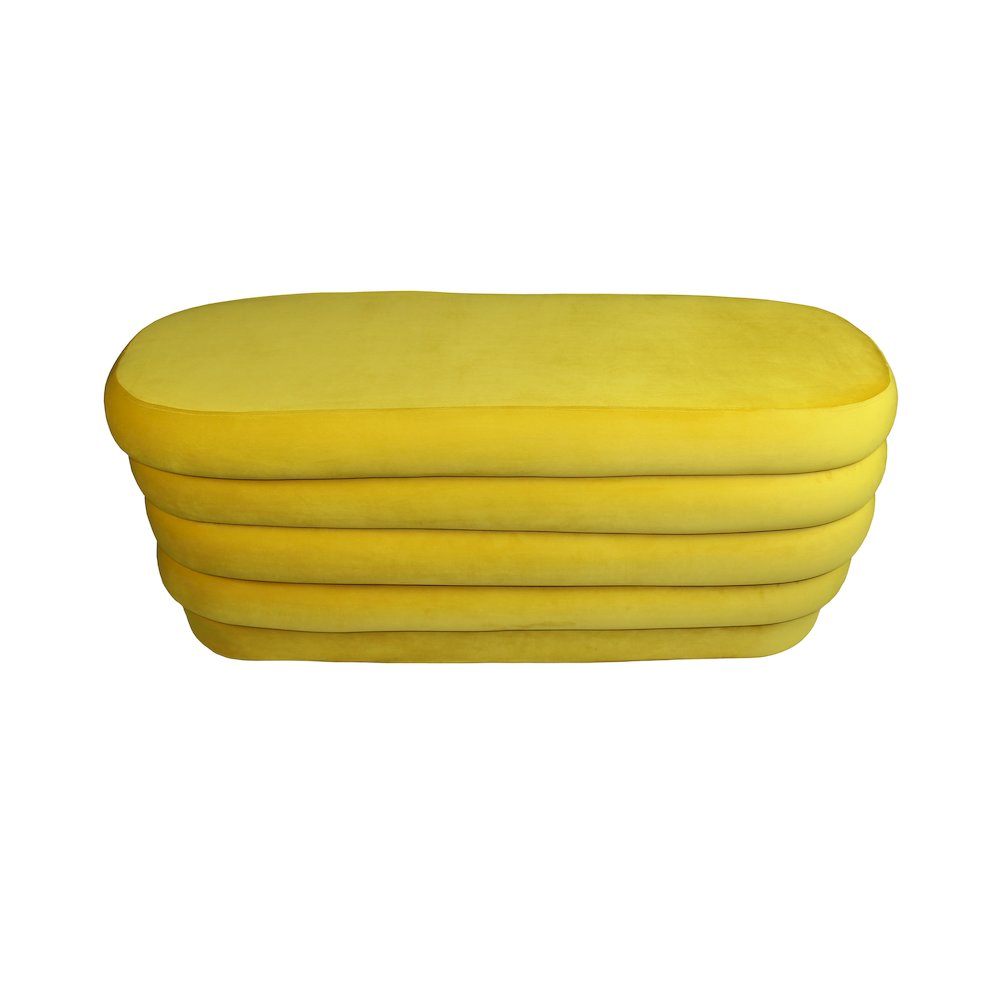 Thor Oval Ottoman in Daffodil
