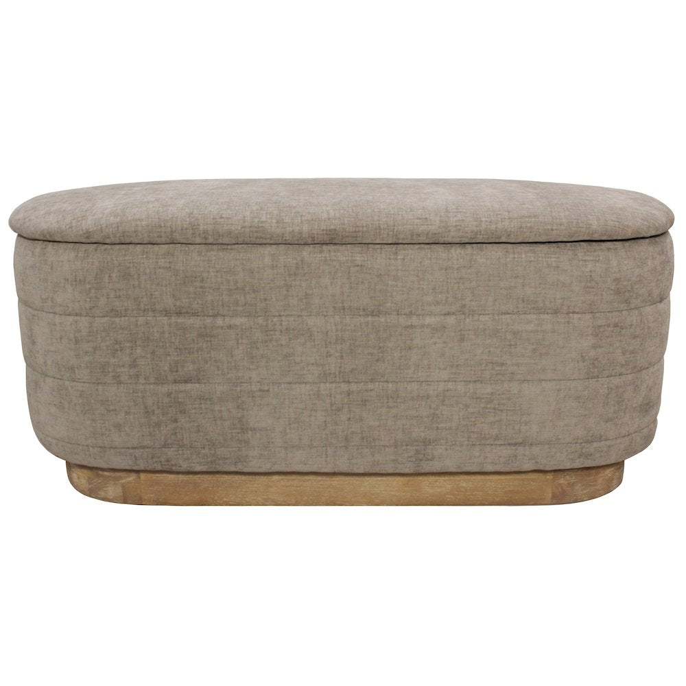 Jackie Storage Bench in Slate