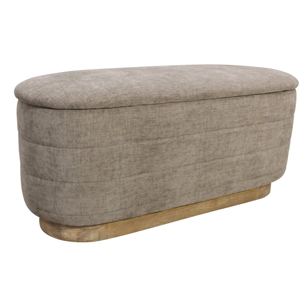 Jackie Storage Bench in Slate