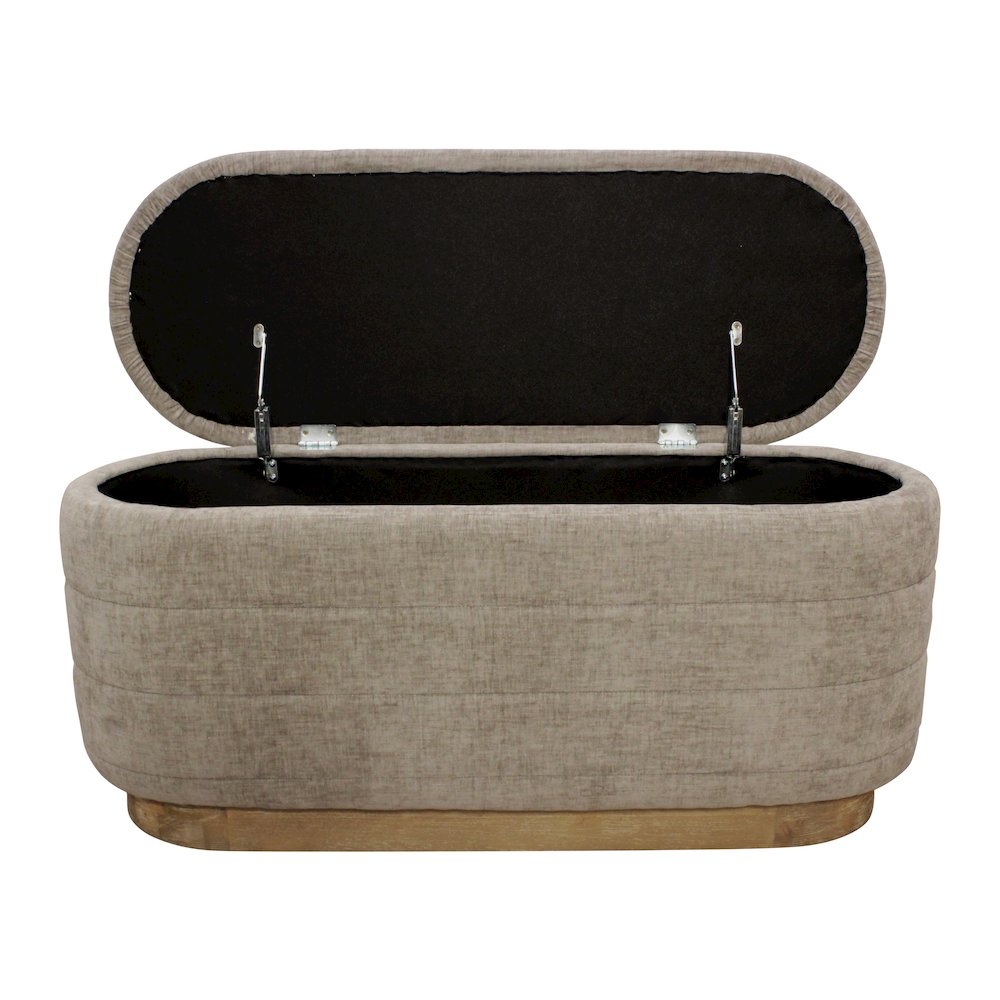 Jackie Storage Bench in Slate